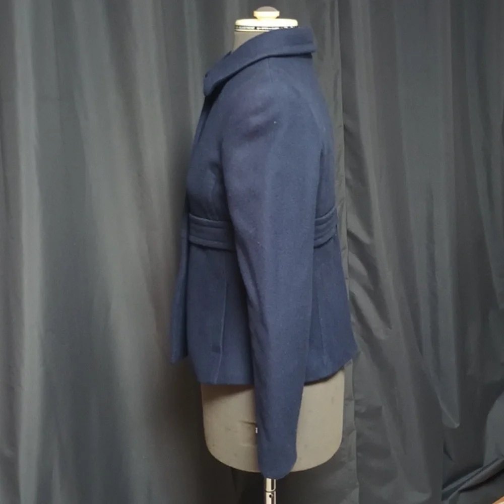 Old Navy Navy Blue Pea Coat Like Tailored Design - Picture 2 of 7